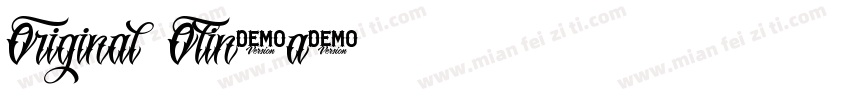 Original Olinda字体转换